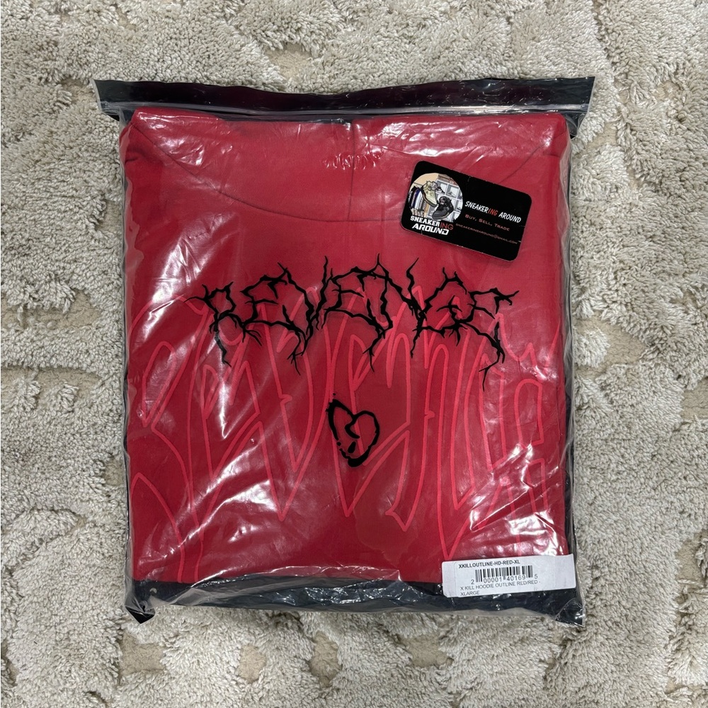 BRAND NEW IN BAG Revenge x XXXTentacion Kill Outline Hoodie Size XL